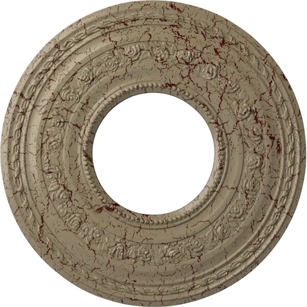 Ekena Millwork Anthony Medallion (Canopies up to 11 5/8"), 29 3/8"OD x 11 5/8"ID x 1 1/8"P, Gobi Desert Crackle CM29ATGDC - main